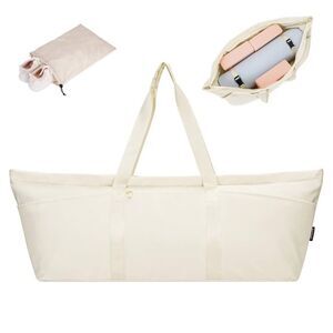 Sportsnew Large Yoga Mat Bag Beige New Travel Workout NWT
